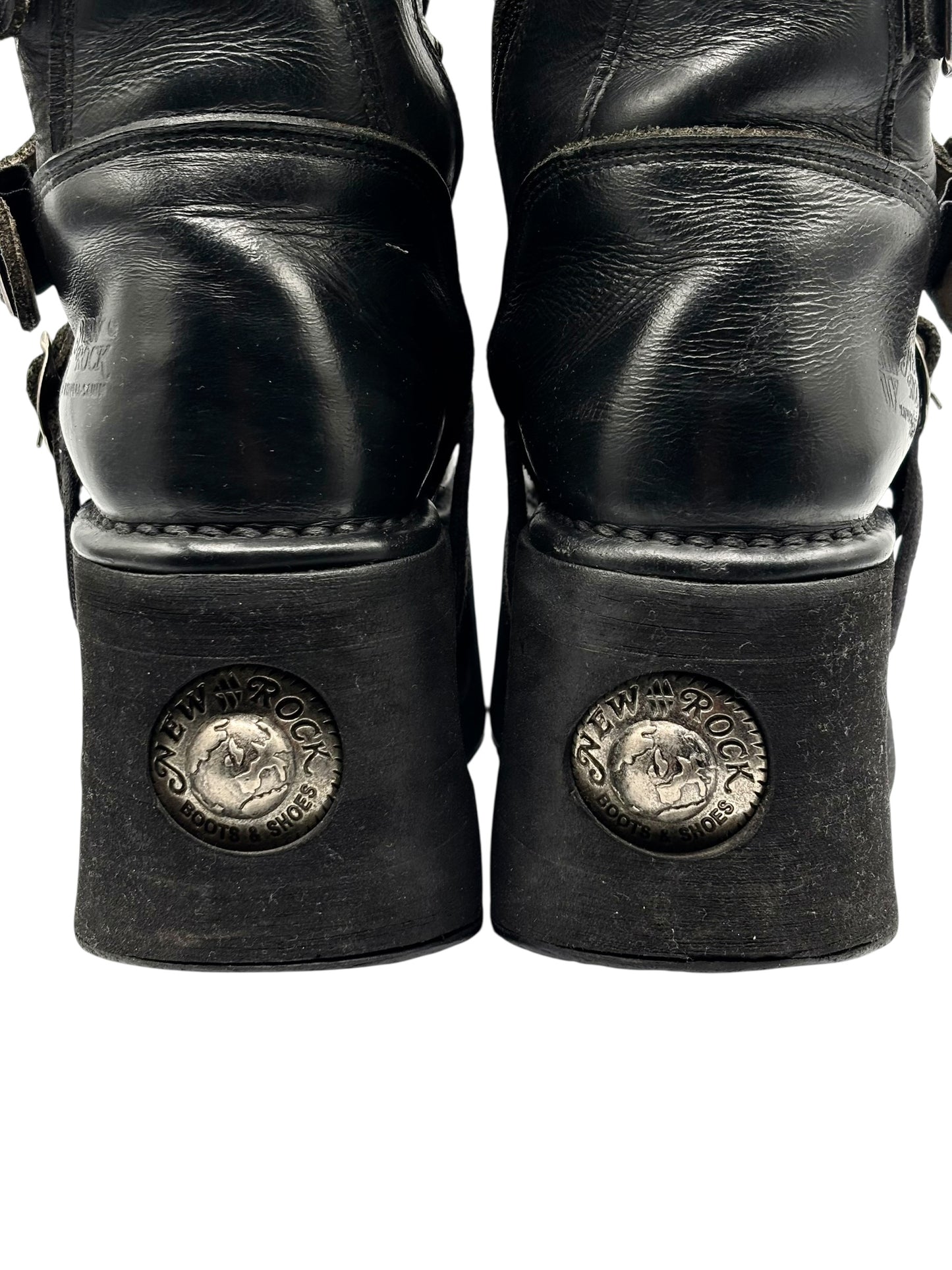 Vintage New Rock knee high neptuno platform boots size 38