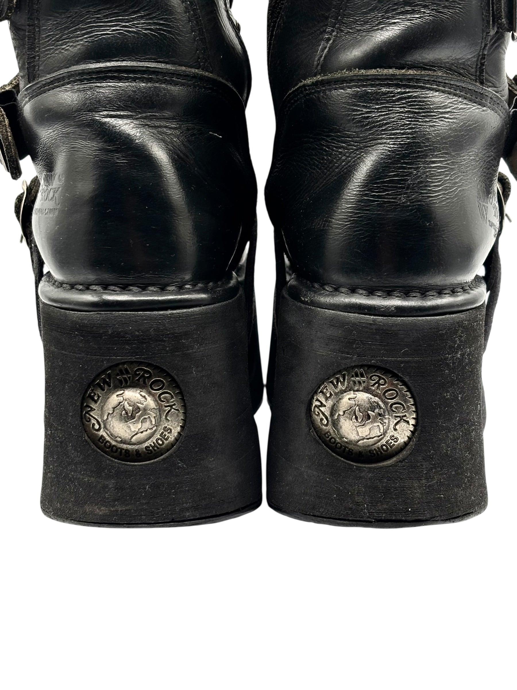 Vintage New Rock knee high neptuno platform boots size 38