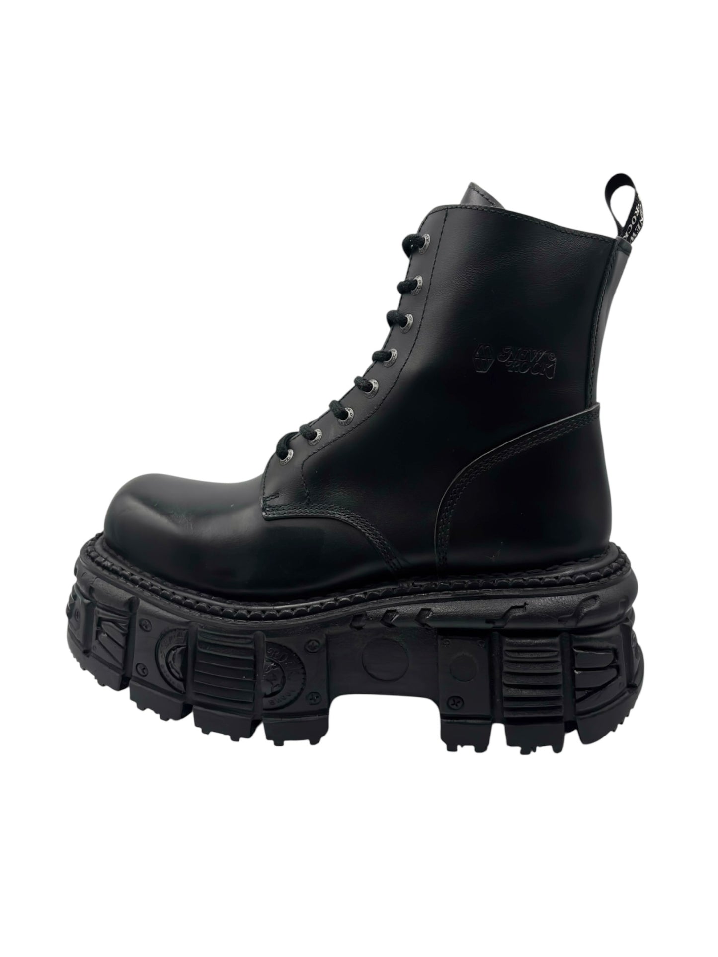 New Rock tank platform leather boots