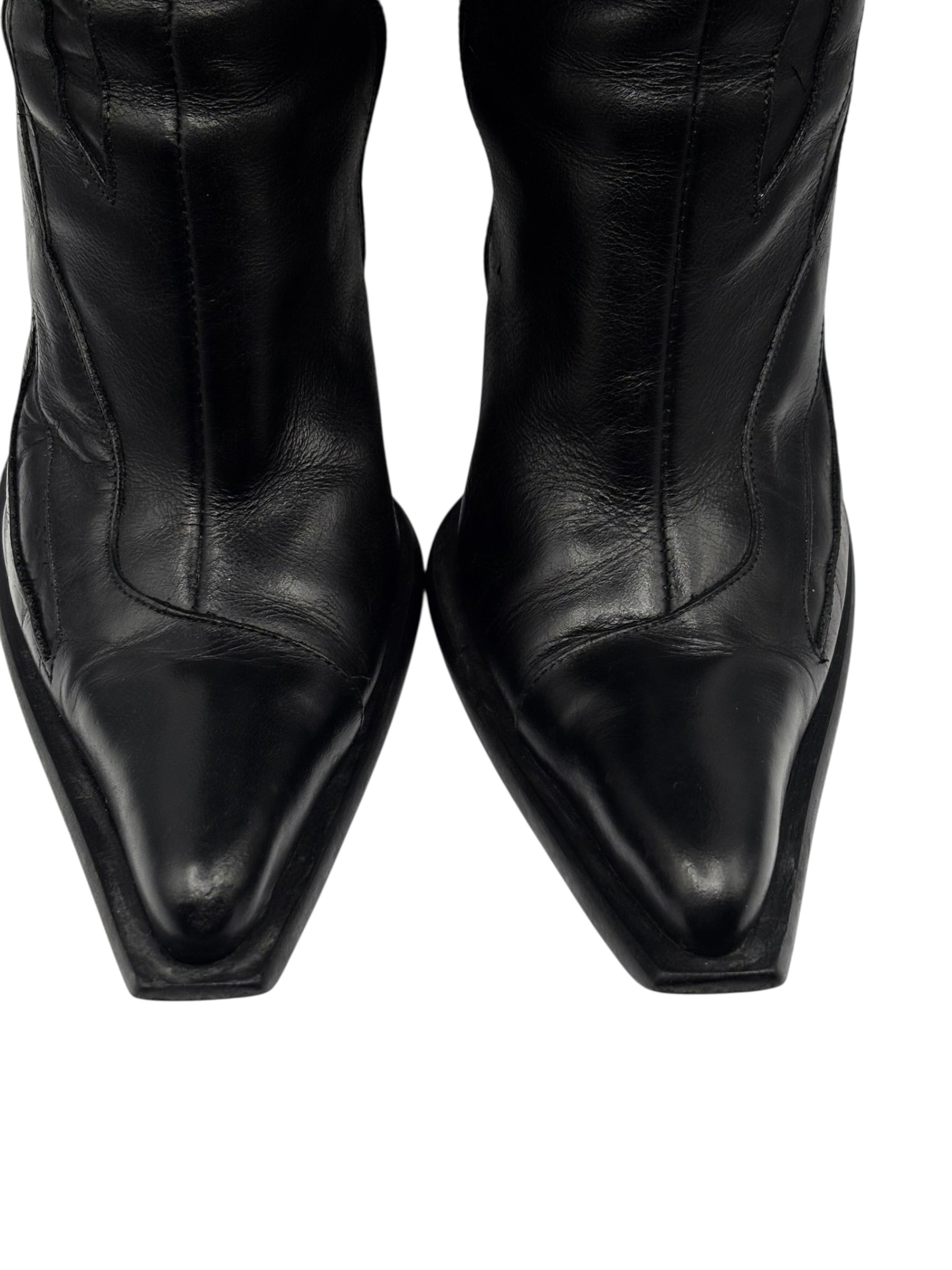 Vintage New Rock knee high biker boots size 40