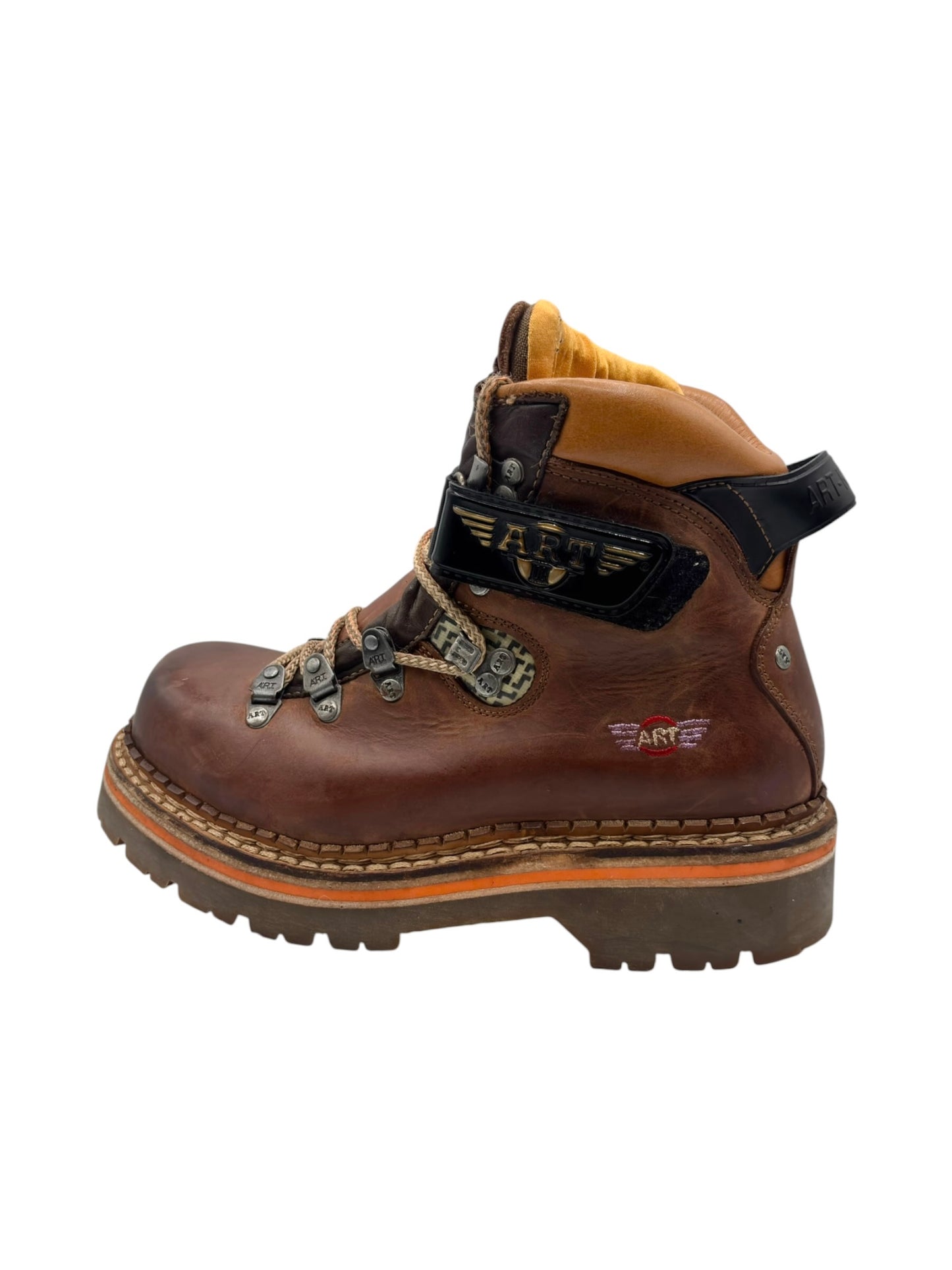 Vintage ART brown leather ankle boots