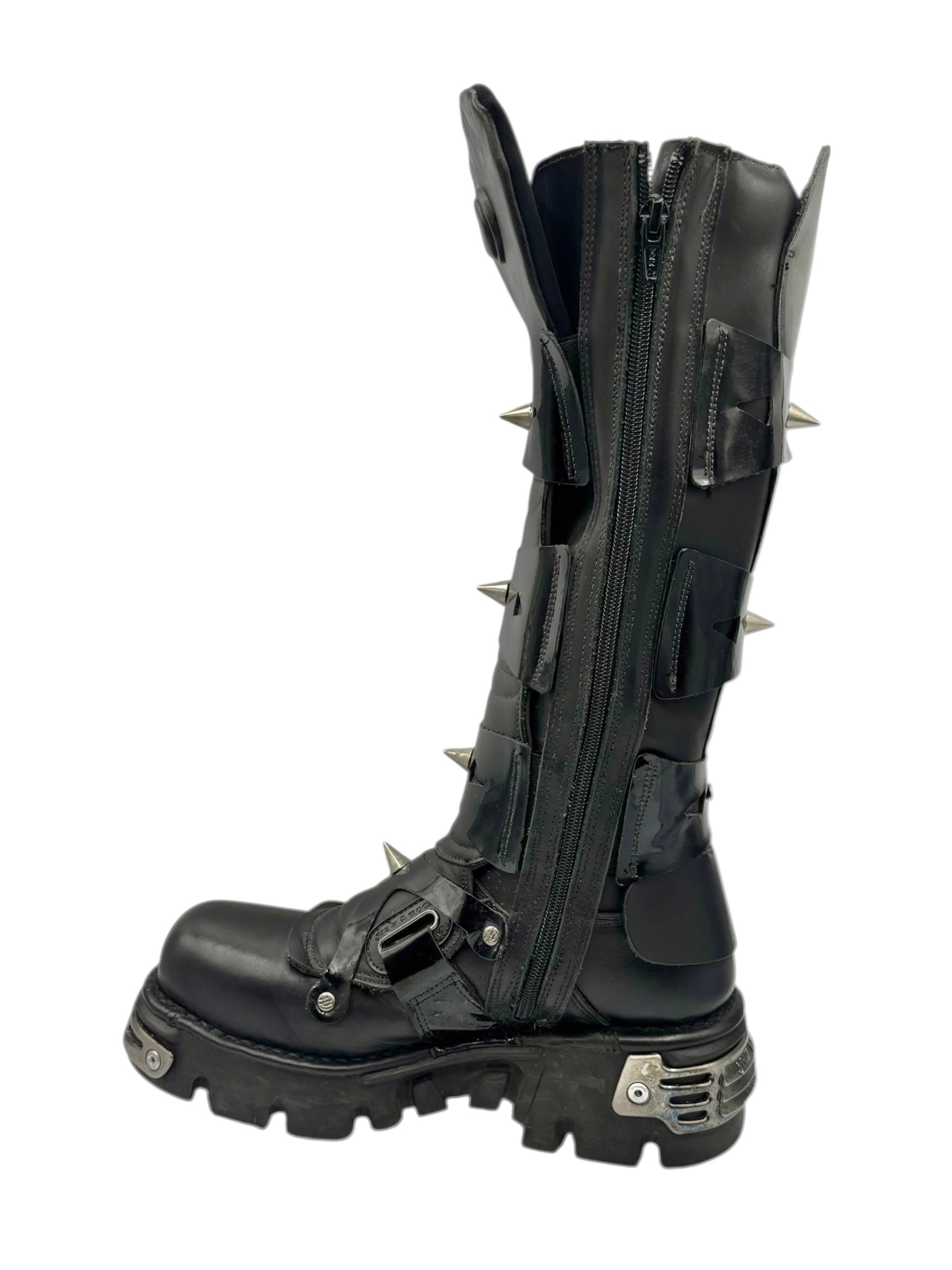 Vintage New Rock M-735-C5 knee high leather boots size 41