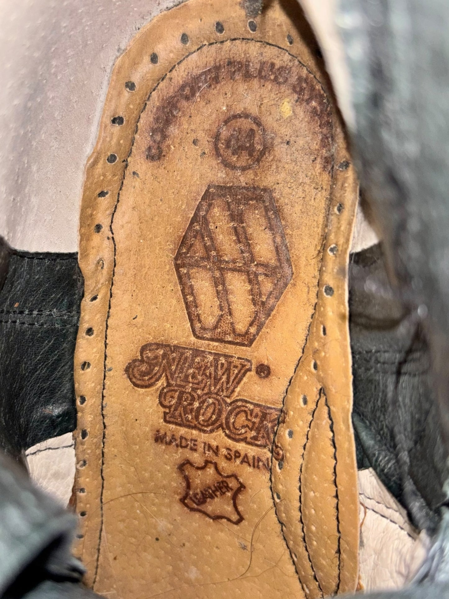 Rare vintage New Rock ruby red reactor leather boots size 38